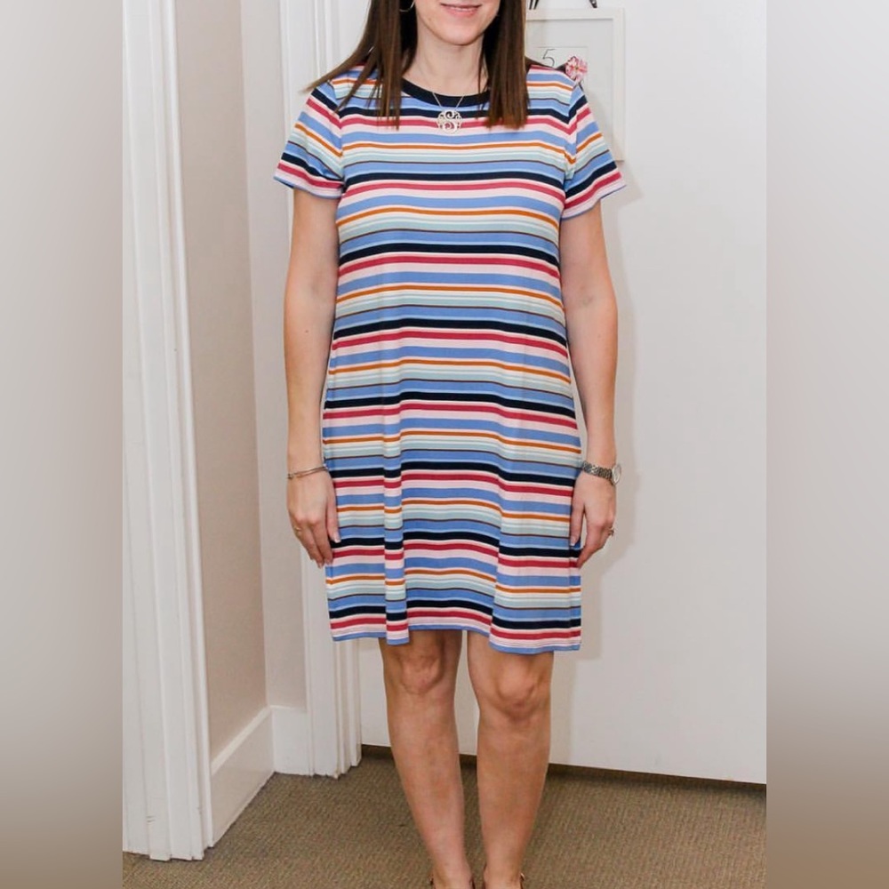 Loft striped shirt dress